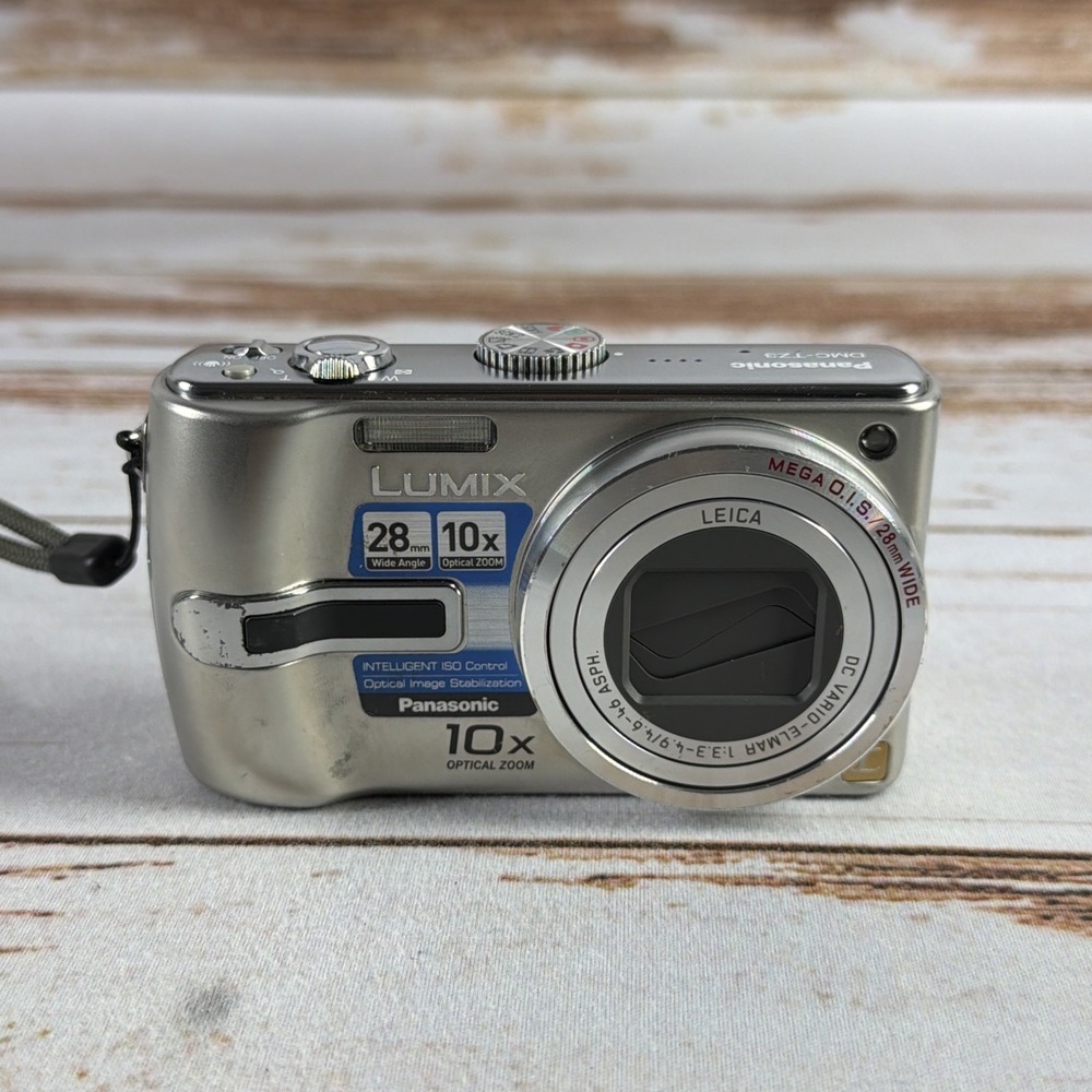 Panasonic Lumix TZ3 10x Zoom Leica Lens Camera Silver NOT WORKING Parts Only
